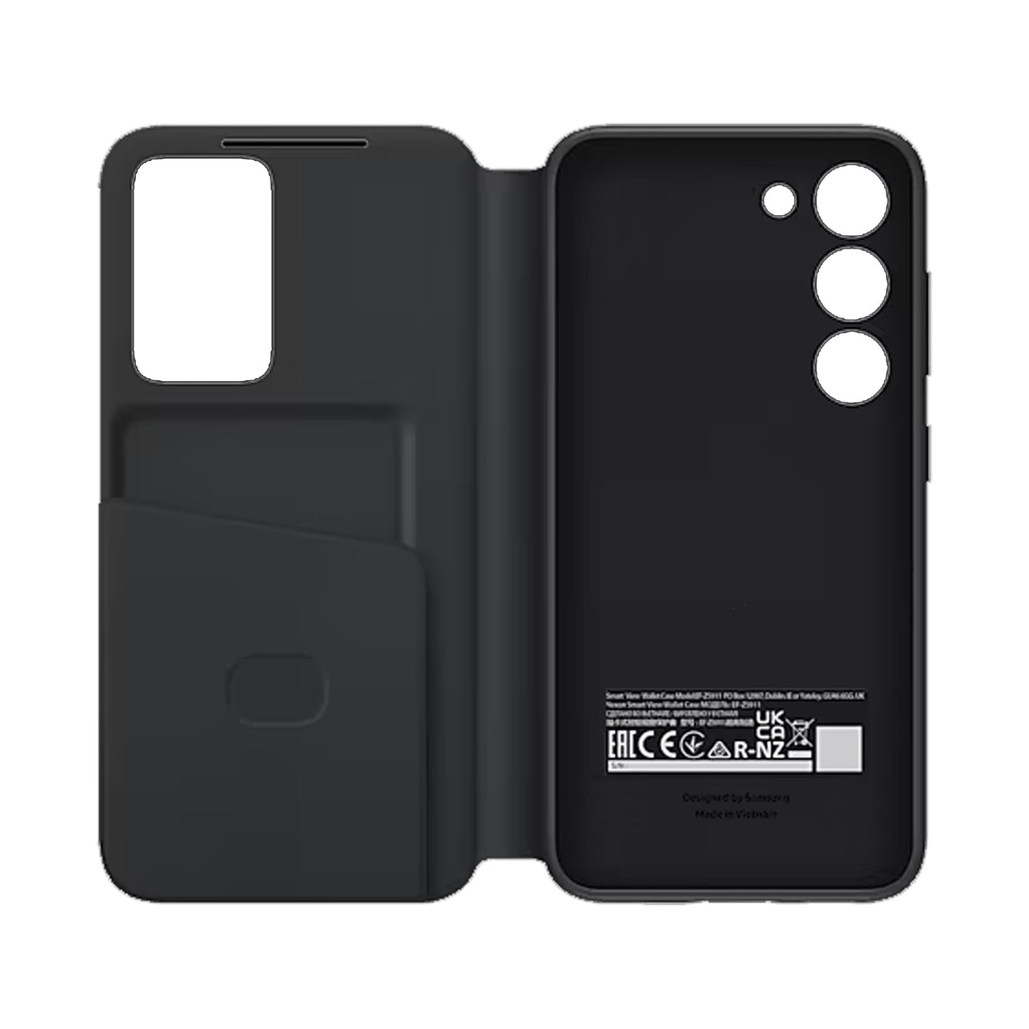 Samsung Galaxy S23 5G OEM Clear View Wallet Case - Black - 15-11099