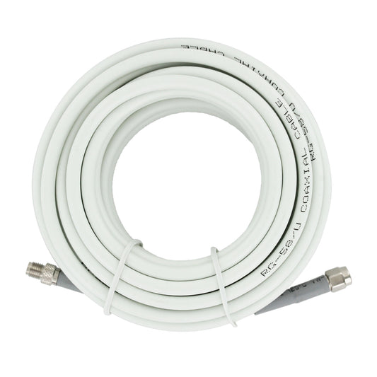 15 ft. RG58 Low Loss Foam Coax Cable (SMA Female - SMA Male) - 670WI955815